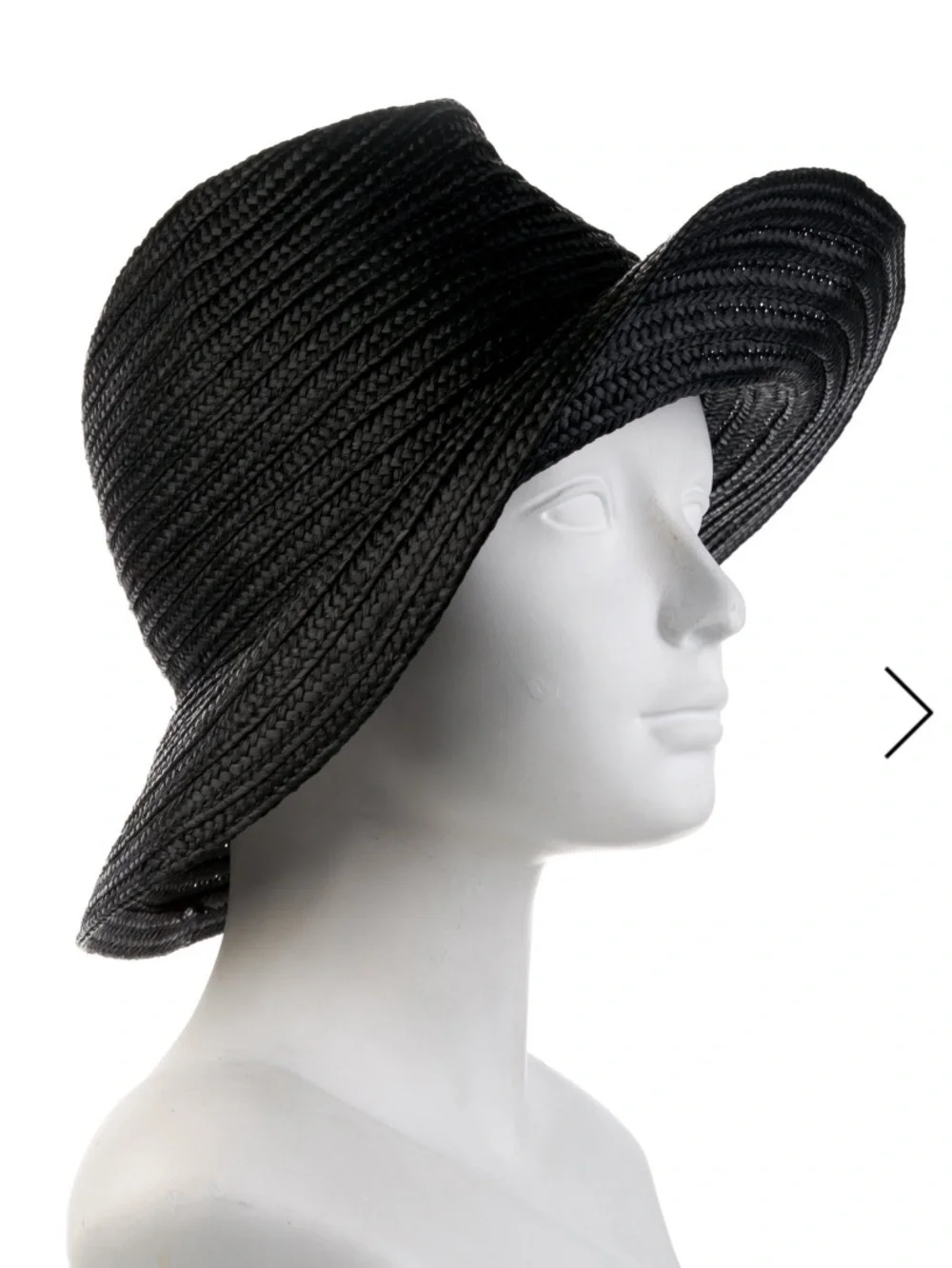 Toteme Panama Hat Black Straw Fedora Wide Brim NWOT